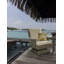 Chaise de patio avec coussin Adlare