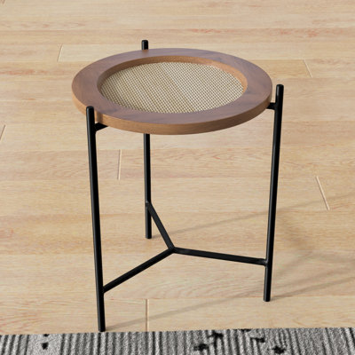 Peltz Solid Wood Top End Table