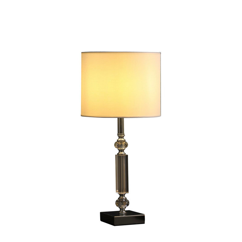19.75" In Elon Cut Column Modern Table Lamp