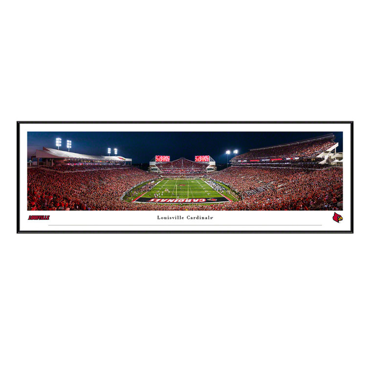 Louisville Cardinals Football Shaped Sign