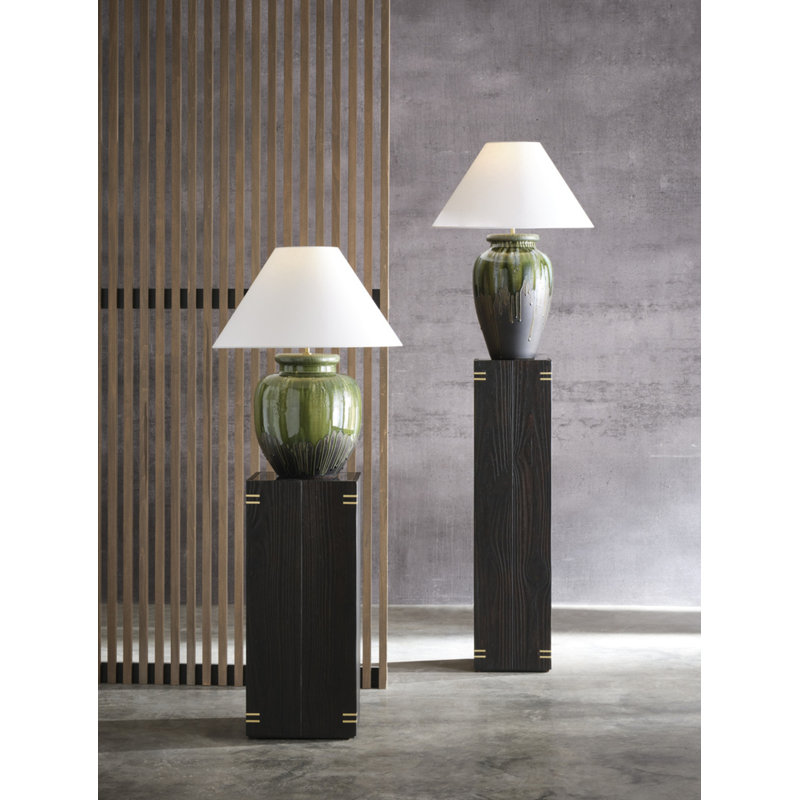 Shou Sugi Ban Pedestal - Tall, 28" H x 12" W x 12" D