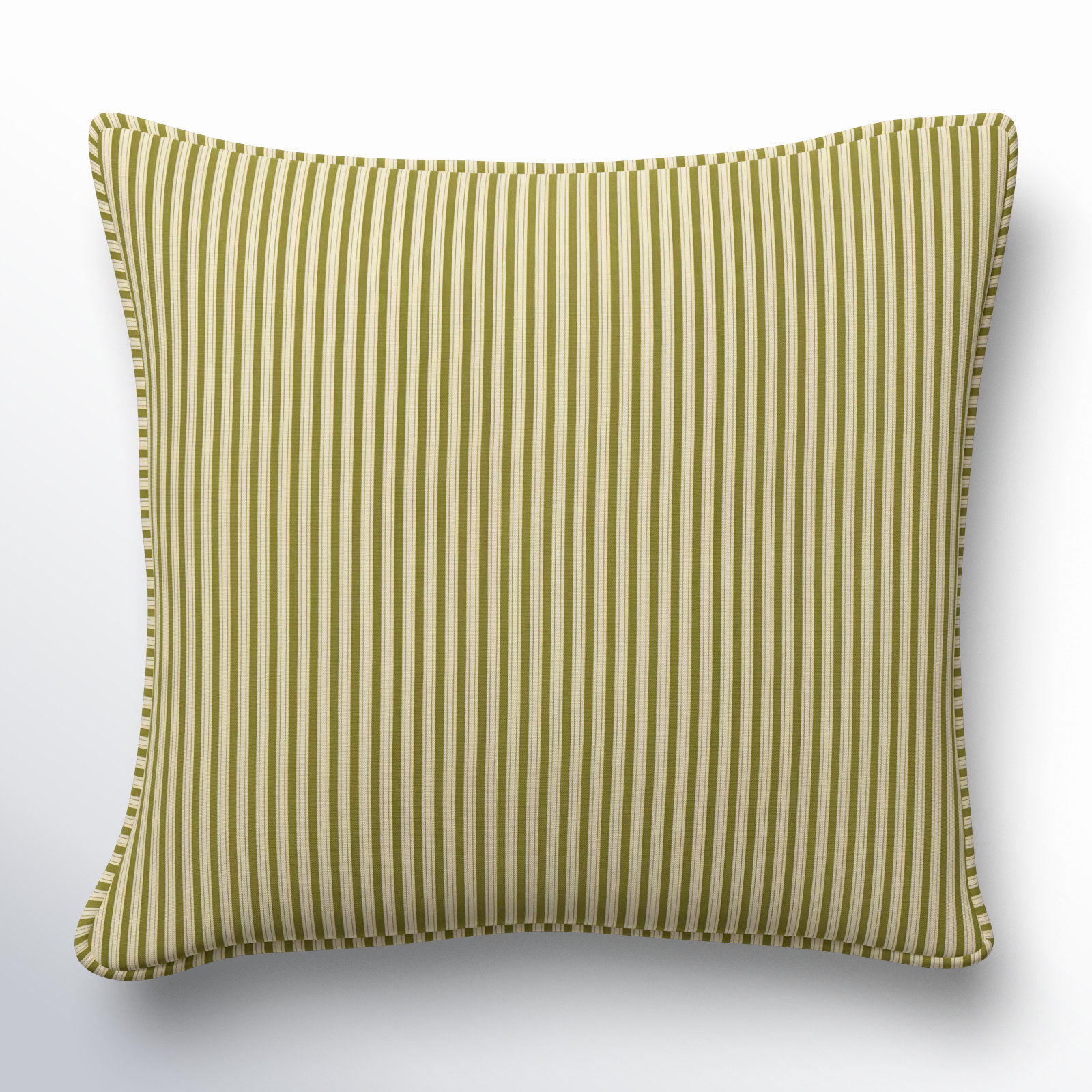 Edan Cotton Throw Pillow, Square 20"H x 20"W, Green, Feather
