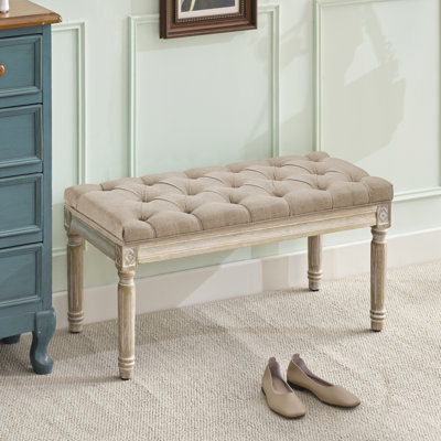 Boswick Linen Upholstered Bench