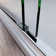 Sliding Shower Glass Door, Adjustable Semi Frameless Shower Door with  304 Stainless Steel Handles