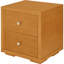Table de chevet 2 tiroirs en bois-87358537