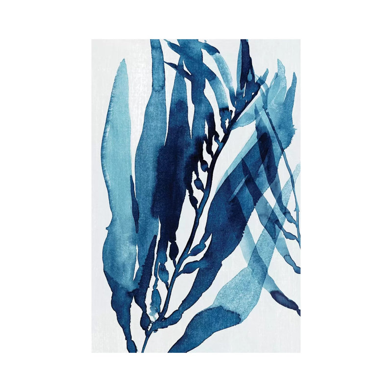 «Blue Drift II» par Annie Warren, reproduction d'art sur toile tendue, H 18 po x l 12 po x 1,5 po