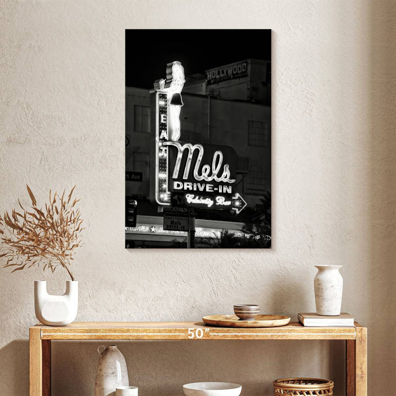 Hollywood Drive noir de Californie noir, H 36 po x l 24 po