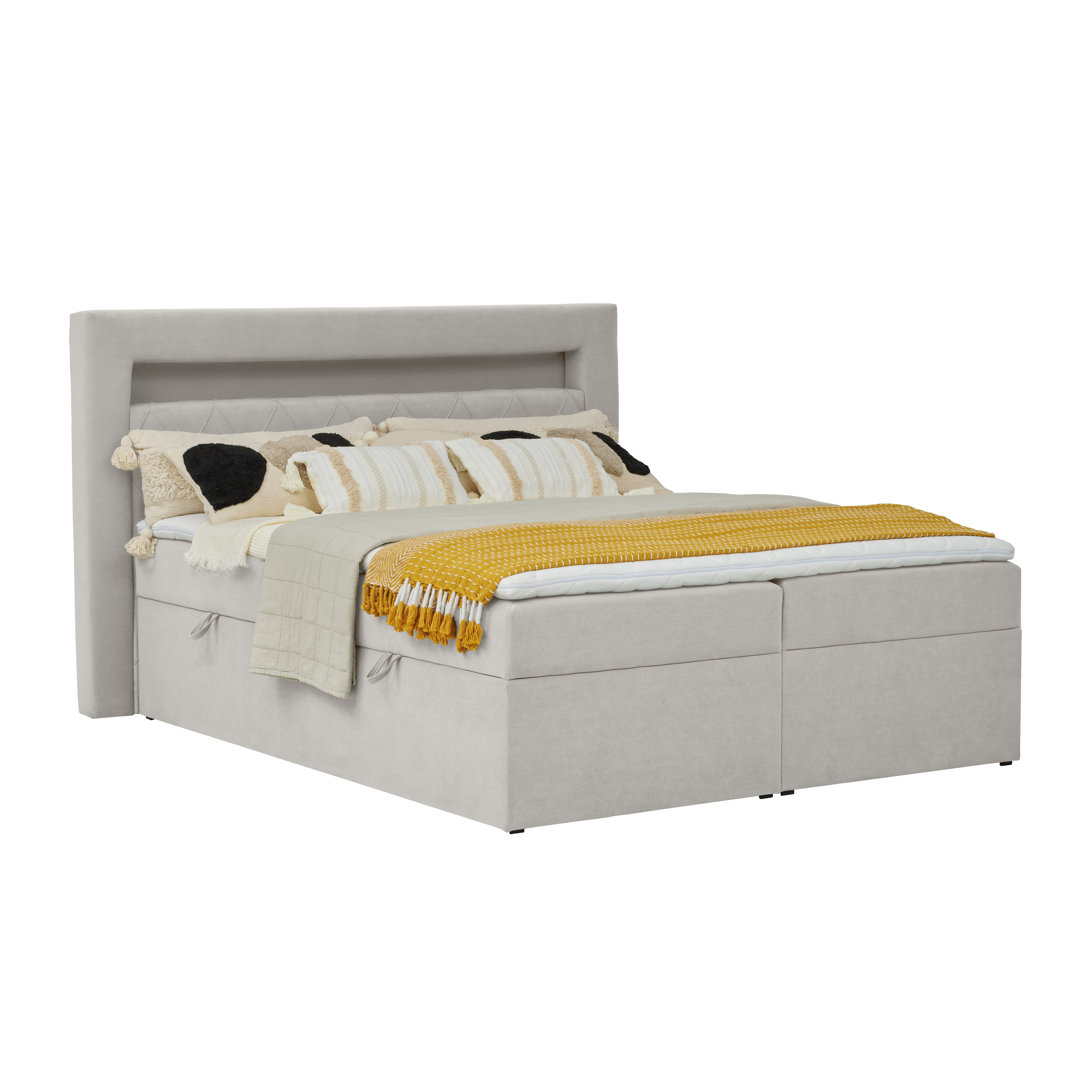 Boxspringbett Excalibur mit Topper und Bettkasten