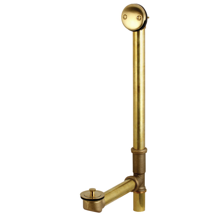 Made to Match Lift and Turn Tub Drain With Overflow
