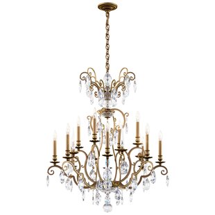 Renaissance Nouveau Candle Style Classic / Traditional Chandelier with Crystal Accents