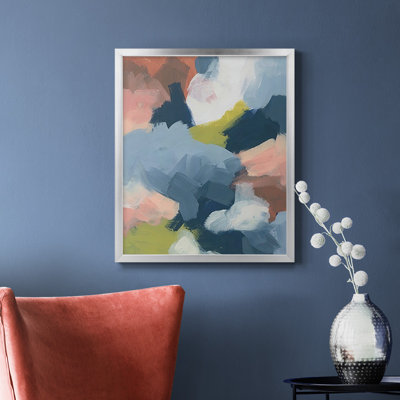 Soft Indigo Atmosphere I Premium Framed Canvas - Ready to Hang