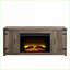 Fireplace TV Stand with Storage, 54.5” Rustic Oak | Oak | Primary Living Space