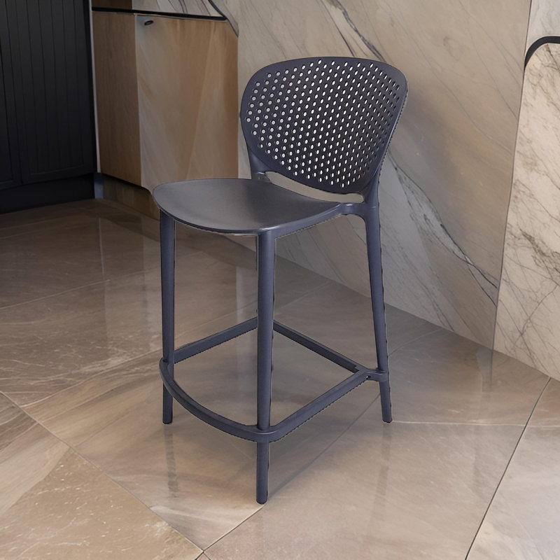 Anferny Counter Stool, Gray, Counter Stool (24" Seat Height)