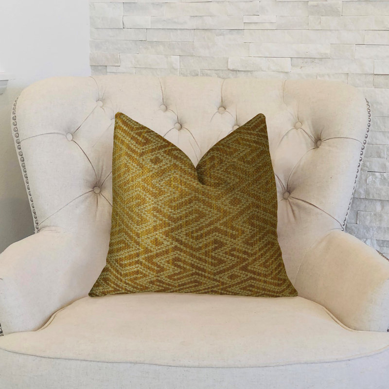 Coussin de luxe fabriqué à la main Deep Bridge, 26 po x 26 po, Coussin décoratif