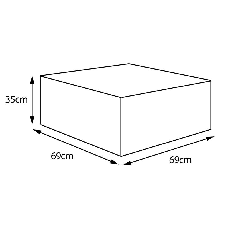 Square Coffee Table Cover in Green