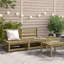 Ezra 210cm Wide Wood Patio Sofa