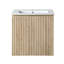 Meuble-lavabo suspendu de 61 cm avec lavabo en céramique