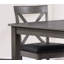 Table bistro Lakewood Gray + 4 tabourets