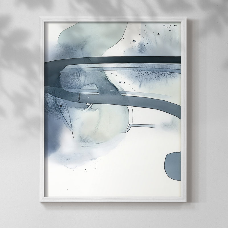 "ABSTRACT Series DCCXIV" par J Paul, Blanc / Blanc, H 11 po x l 9 po