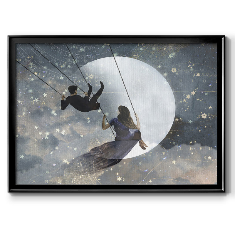 Celestial Love II, reproduction d'art sur toile, Noir, H 18 po x l 26 po x P 1,5 po