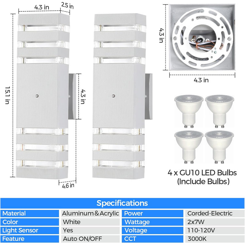 White Outdoor Light