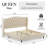 Upholstered Tufted Headboard Bed Wingback Bed-2044547580-2040993097