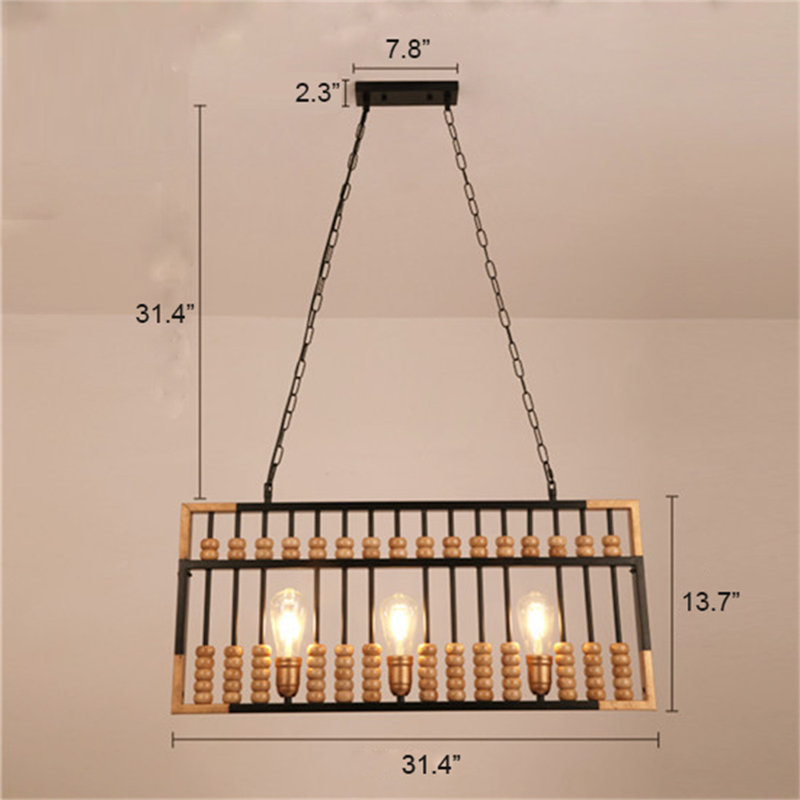 Luminaire suspendu tambour 3 lumières Bonniejo