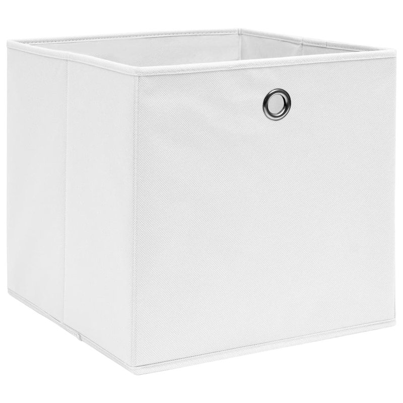 Rebrilliant Fabric Decorative Bin, White