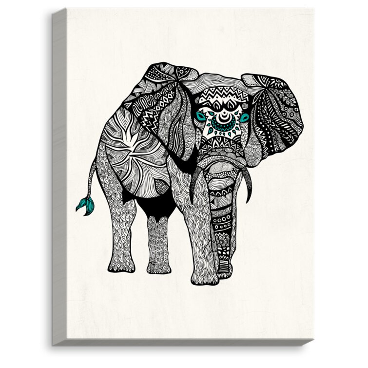 tribal print elephant