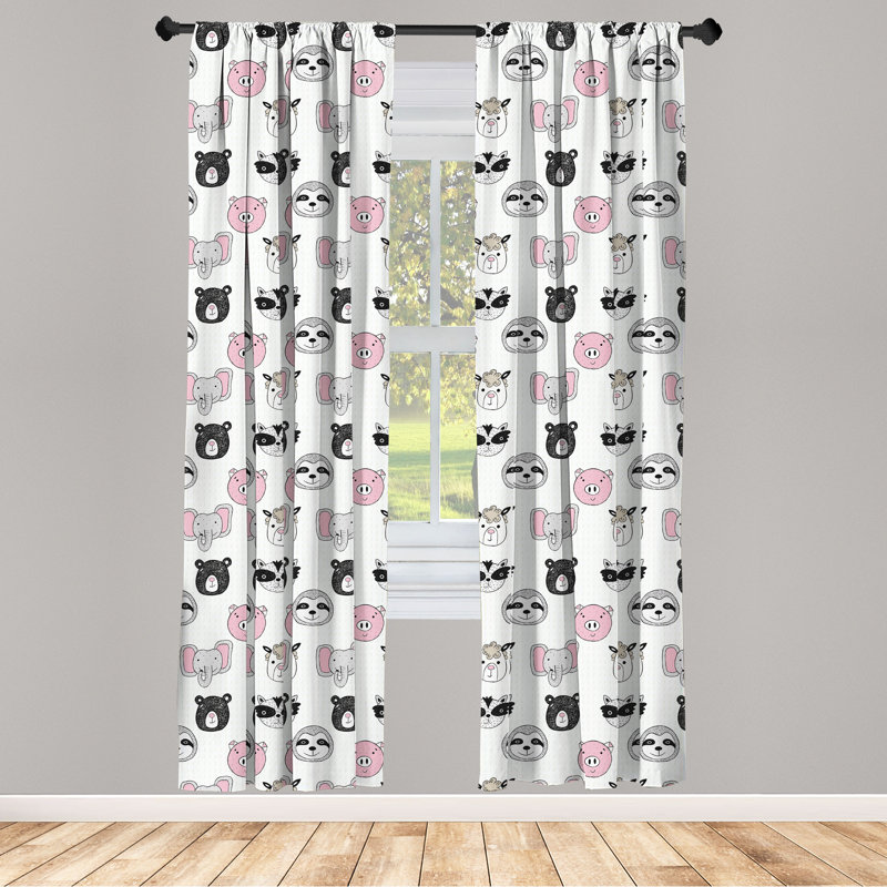 Rideaux à 4 panneaux East Urban Home, L 56 po x L 84 po