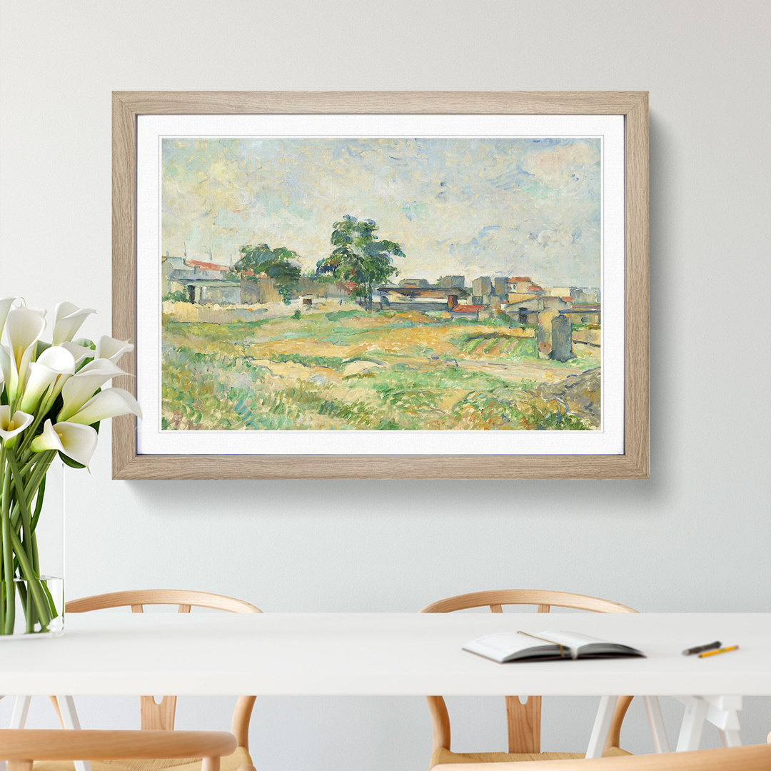 Landscape Near Paris by Paul Cezanne - Picture Frame Painting