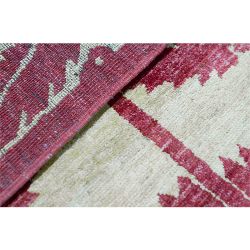 Hand Woven Wool Floral Area Rug
