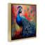 «Feathered Fantasy Peacock», art mural sur toile flottante par Lazar Studio