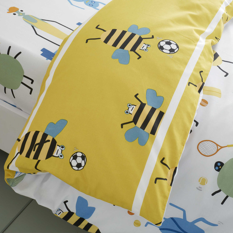 Bugtastic Easy Care Duvet Set, Junior Duvet Cover + 1 Standard Pillowcase