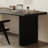 Black Rectangular Solid Wood desk-108953374