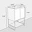 Meuble-lavabo sur pied simple 24 po Fumiki
