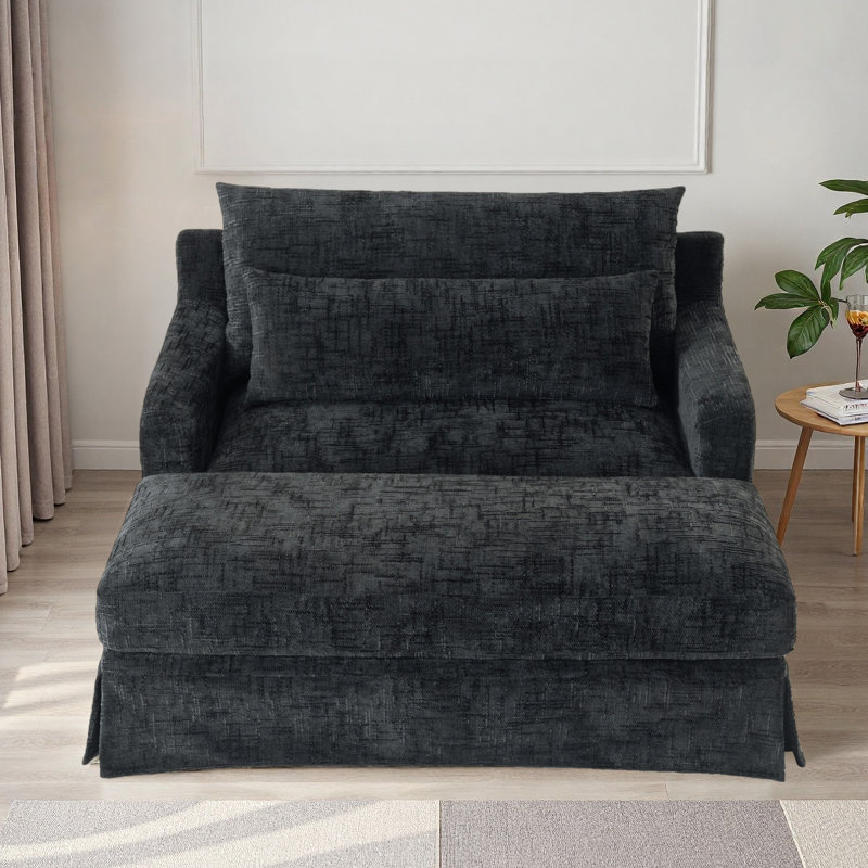 Méridienne 59,5 po, Noir