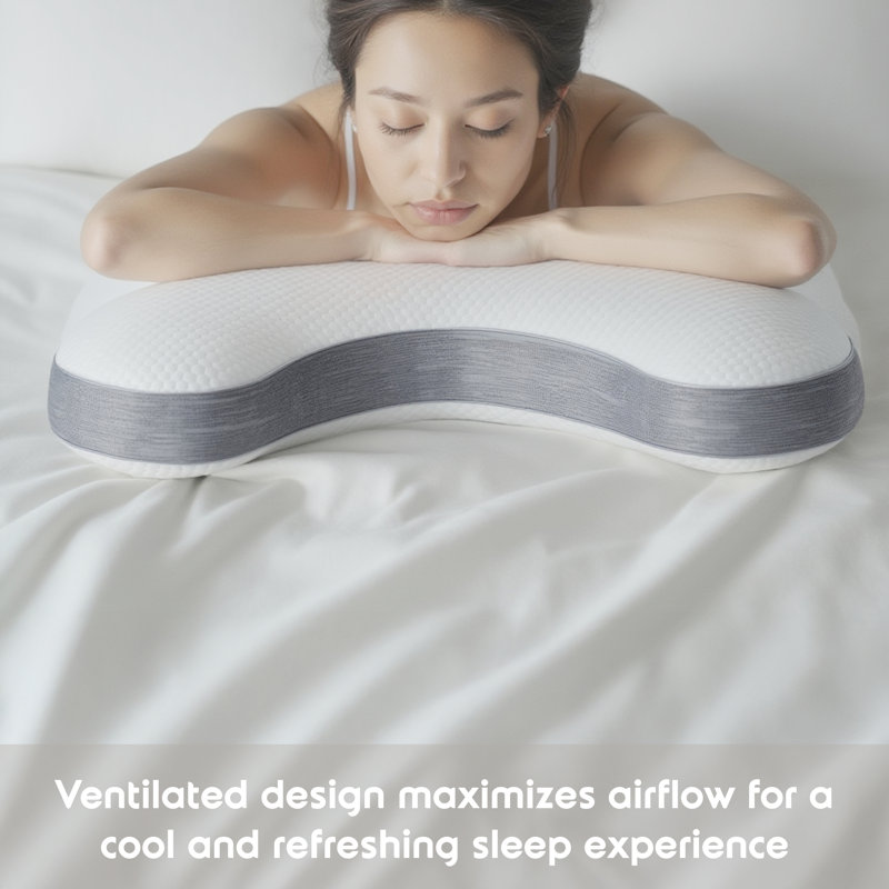 Cooling Gel Memory Foam Adjustable Support Pillow, Queen 16" x 28", Side Sleeper, Basic Cooling