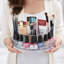 Organisateur de maquillage transparent en acrylique à 7 compartiments pour les cosmétiques, le rangement de la coiffeuse, l'organisation du bureau - Cadeau de Noël et de la fête des Mères