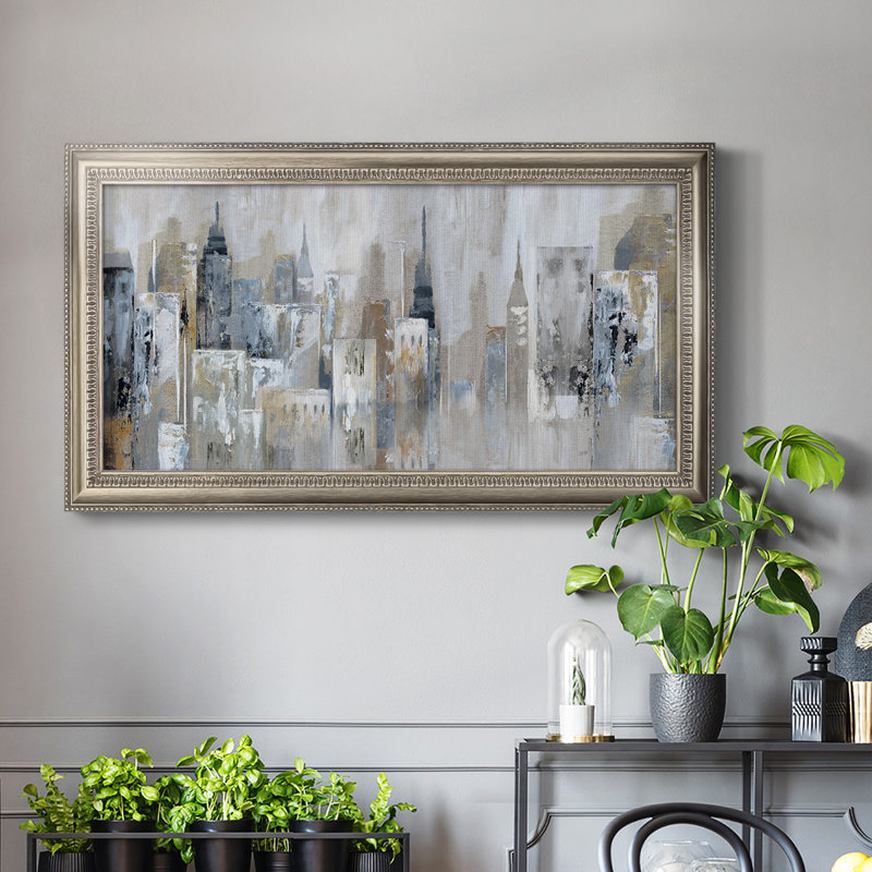 " Bay City Reflection ", 21" H x 37" W x 2.5" D