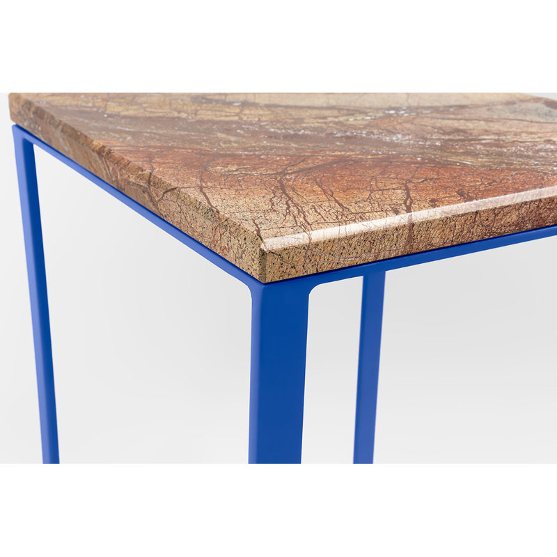 Akmal Frame End Table, Blue