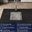 Évier de cuisine 18 po x 18 po - Acier inoxydable encastrable avec fonction de réduction du bruit et grille de fond de condensation optimale