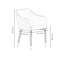Ardent Modern Velvet Dining Chair - Ergonomic Button Back with Metal Legs - Armchair for Living Room Dining Room Restaurants - Single-1904844997