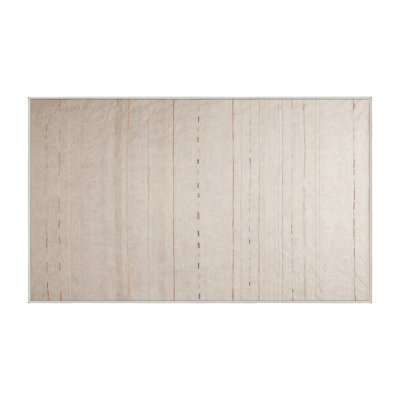 Tapis beige lavable à la machine