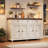 Saskia 4-Door 3-Drawer Sideboard With Farmhouse Design-181564881