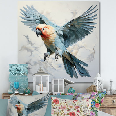 «Parrots Harmony In Flight Elegance III», reproduction sur toile