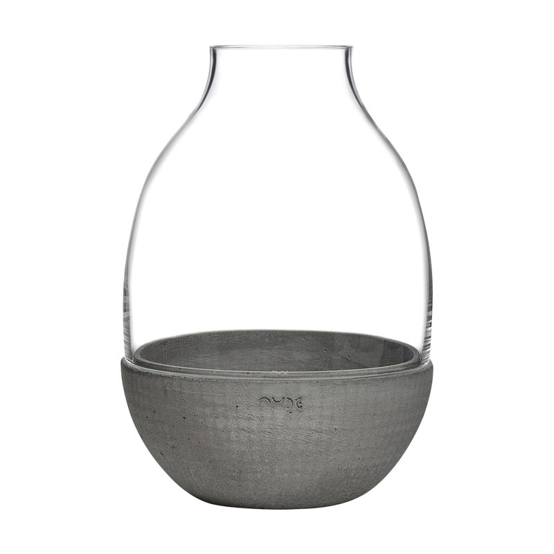 Eden Handmade Glass Planter, 13.5" H x 9" W x 9" D