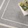 Aseneth Abstract Machine Woven Chenille Indoor/Outdoor Area Rug in Gray