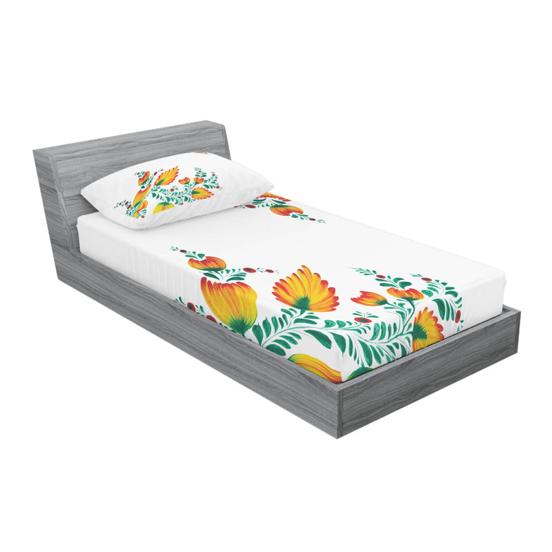 Microfiber Sheet Set, Twin Sheet Set with Fitted Sheet