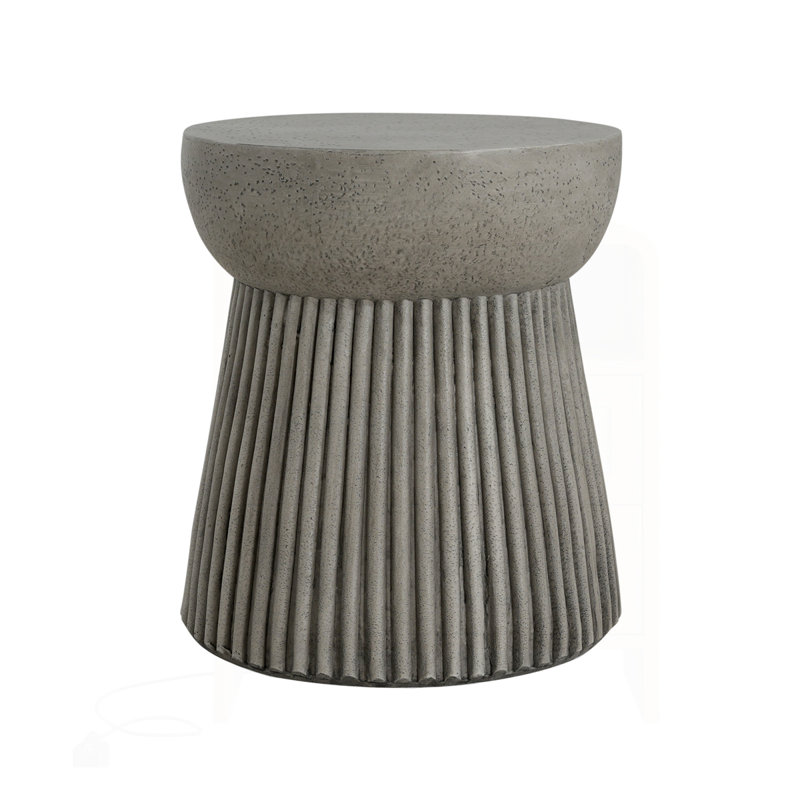Outdoor LightWeight Concrete Side Table
